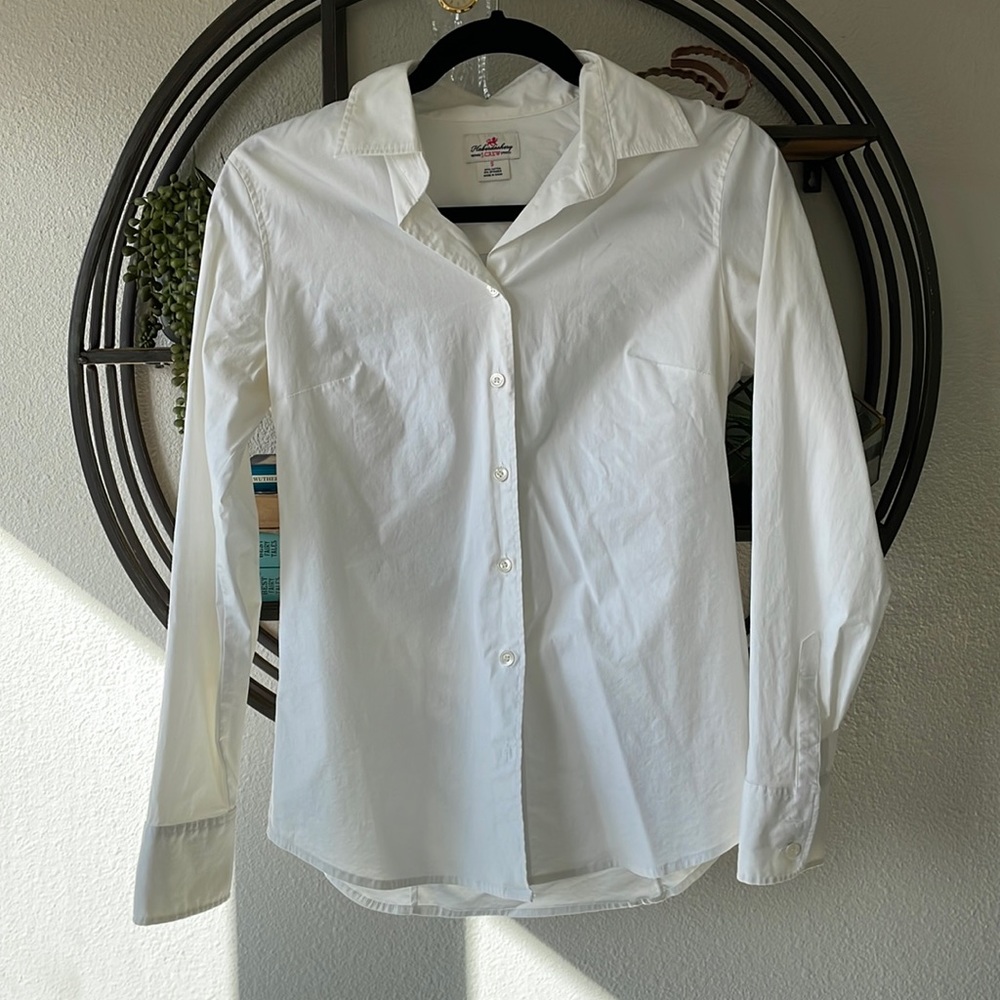 J Crew Haberdashery Fitted Stretch Blouse